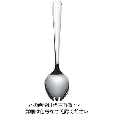 笠吉製作所 #4400 ST無地給食スプーン 穴明 323026 1本 63-1676-62（直送品）