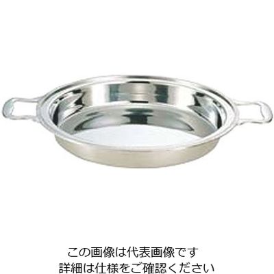 三宝産業 (C)ユニット丸湯煎フードパン深型 (手付)14インチ 224033 1個 63-1677-52（直送品）