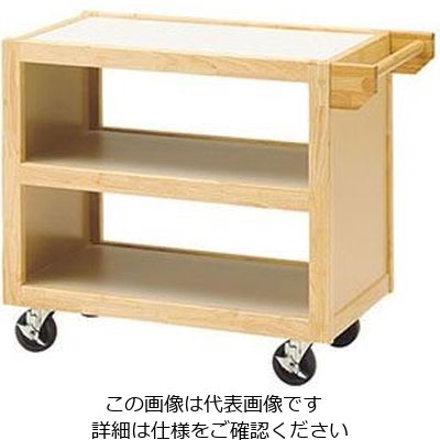 ヤマコー エコノミーサービスワゴン ナチュラル手付 45351 144107 1個 63-1724-73（直送品）