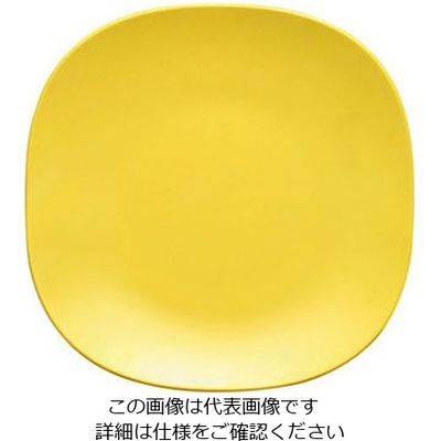 台和 カフェプレートセレクション 26cmスクウェアプレート SSー10 イエロー(Y) 319356 1個 63-1726-71（直送品）