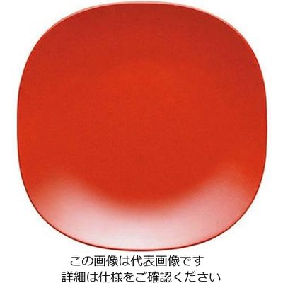 台和 カフェプレートセレクション 26cmスクウェアプレート SSー10 赤マーブル(R) 319357 1個 63-1726-72（直送品）