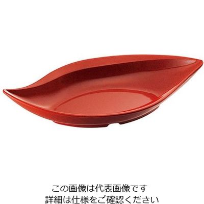 台和 カフェプレートセレクション ワイドリーフプレート MDMー96 赤マーブル(R) 319368 1個 63-1726-88（直送品）