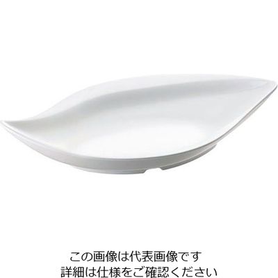 台和 カフェプレートセレクション ワイドリーフプレート MDMー96 白(W) 319367 1個 63-1726-89（直送品）