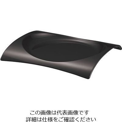 台和 ジュピター 21cm ミート皿 黒 SSー100 319387 1個 63-1730-83（直送品）