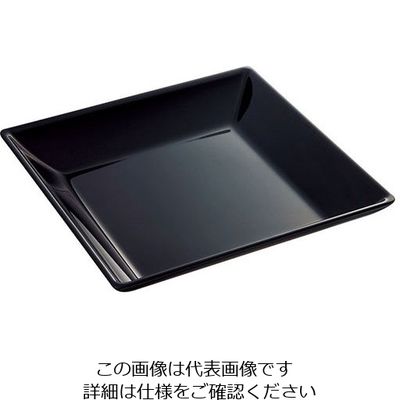 台和 スクウェアスープ皿 黒 SSー11ーBK 319347 1個 63-1735-95（直送品）