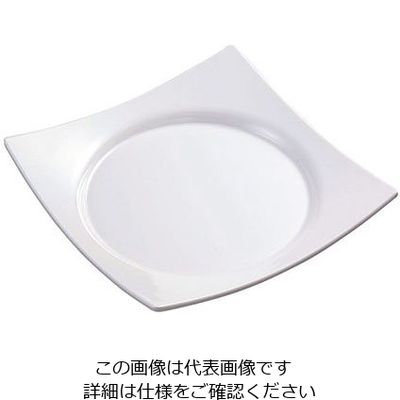 台和 ワープスクウェア皿 白 SJー73ーW 319348 1個 63-1757-72（直送品）