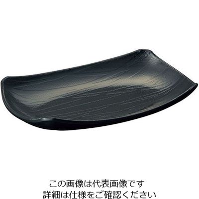 台和 菜津味 長角皿・弦 黒 SSー23ーBK 319335 1個 63-1764-98（直送品）