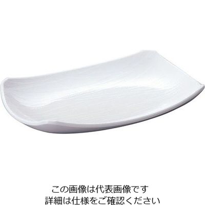 台和 菜津味 長角皿・弦 白 SSー23ーW 319334 1個 63-1764-99（直送品）
