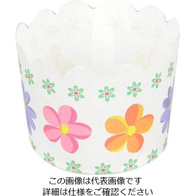 パール金属 ベイクイージー 紙製マフィンカップ 60mm(フラワー) 12枚入 D-2674 1袋(12枚) 63-2749-11（直送品）