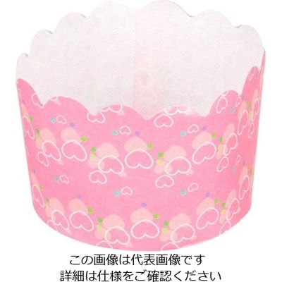 パール金属 ベイクイージー 紙製マフィンカップ 70mm(しゃぼんハート) 12枚入 D-2676 1袋(12枚) 63-2749-13（直送品）