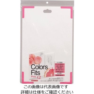 パール金属 Colors fits 滑りにくいまな板(抗菌・食洗対応) ピンク C-2887 1枚 63-2746-98（直送品）
