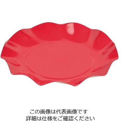 パール金属 アラモード WAVEペーパープレート 20cm 5枚入 レッド D-257 1袋(5枚) 63-2748-99（直送品）