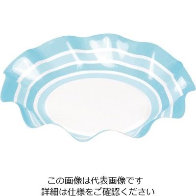 パール金属 アラモード WAVEペーパー浅ボウル 17cm 5枚入 ブルーライン D-264 1袋(5枚) 63-2749-07（直送品）