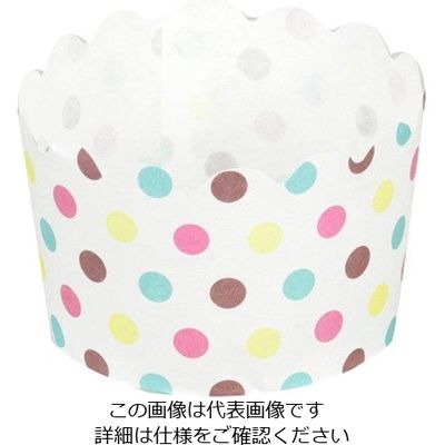 パール金属 ベイクイージー 紙製マフィンカップ 70mm(ドット) 12枚入 D-2680 1袋(12枚) 63-2749-17（直送品）