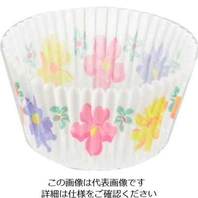 パール金属 ベイクイージー 紙製カップケーキ焼型 75mm(フラワー) 50枚入 D-2684 1袋(50枚) 63-2749-21（直送品）