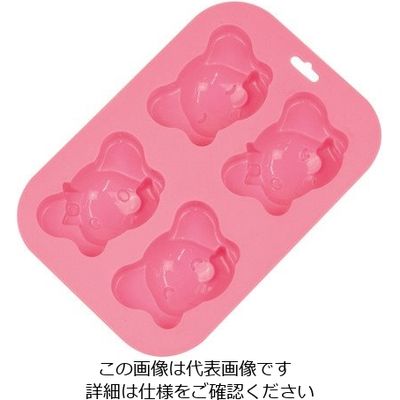 パール金属 スイートクロスハートII ぞうさんシリコーンカップケーキ型 D-383 1個 63-2749-56（直送品）