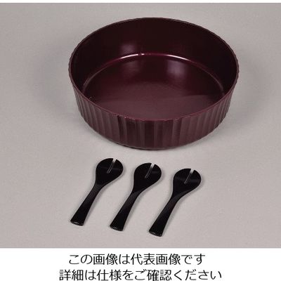 パール金属 すしパーティー 漆器風手巻き・ちらし寿司4点セット(赤溜) D-506 1袋 63-2750-26（直送品）