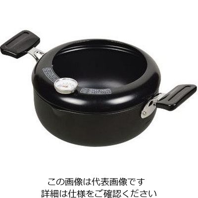 パール金属 NEW楽天家 鉄製温度計付両手天ぷら鍋 20cm HB-2518 1個 63-2761-47（直送品）
