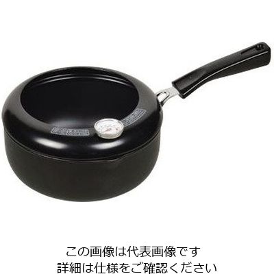 パール金属 NEW楽天家 鉄製温度計付片手天ぷら鍋 20cm HB-2517 1個 63-2761-46（直送品）