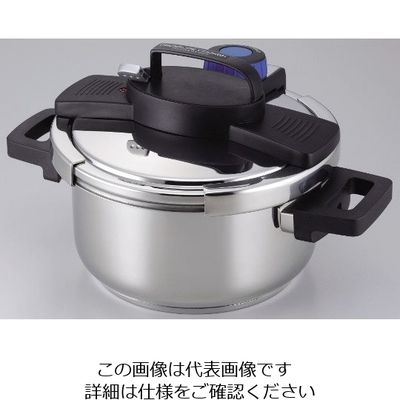 パール金属 3層底ワンタッチレバー圧力鍋 4.0L H-5388 1個 63-2752-76（直送品）