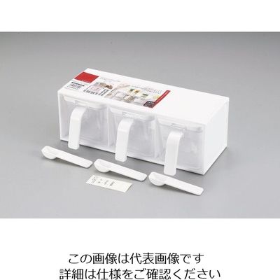 パール金属 クローブ 調味料ストッカー3個組 H-7150 1袋(3個) 63-2754-17（直送品）