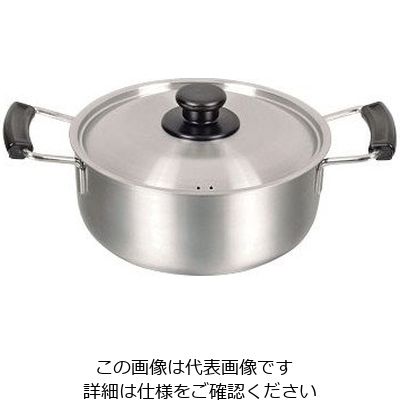 パール金属 メイドインジャパン ステンレス製両手鍋 20cm HB-1884 1個 63-2759-04（直送品）