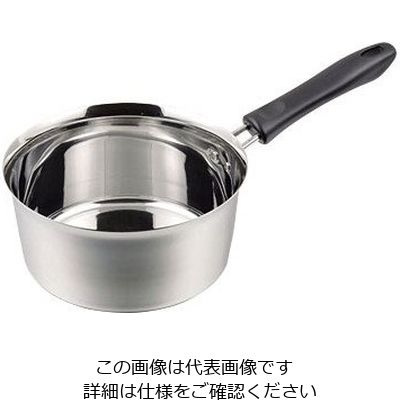 パール金属 メイドインジャパン ステンレス製注ぎやすい行平鍋 18cm HB-1888 1個 63-2759-08（直送品）