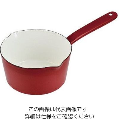 パール金属 プチクック ホーローミルクパン 15cm レッド HB-2081 1個 63-2759-90（直送品）