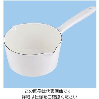パール金属 プチクック ホーローミルクパン 15cm ホワイト HB-2082 1個 63-2759-91（直送品）