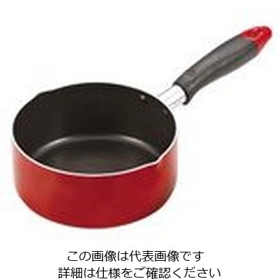 パール金属 コンパクト ふっ素加工IH対応両口付鍋 16cm HB-2181 1個 63-2760-29（直送品）