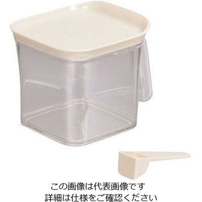 パール金属 モデュールプラス 調味料ストッカー 660mL ホワイト HB-2224 1個 63-2760-69（直送品）