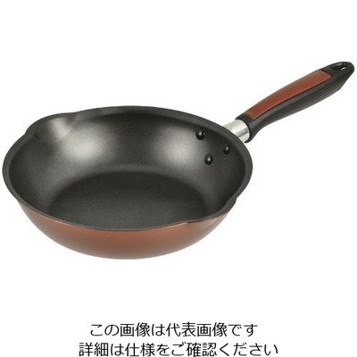 パール金属 軽わざパン ふっ素加工IH対応両口深型フライパン 22cm HB-3031 1枚 63-2763-99（直送品）