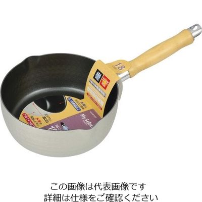 パール金属 マイセレクト IH対応アルマイト加工行平鍋 18cm(内面ふっ素加工) HB-3081 1個 63-2764-39（直送品）