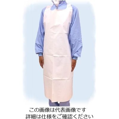 ホワイトマックス ポリエチレンエプロン 厚手 ホワイト M 240枚 E-8E W 1ケース(240枚) 63-3000-40（直送品）
