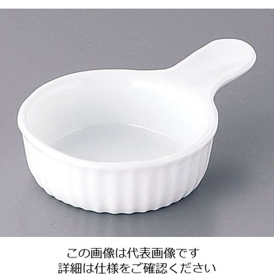 かんだ 耐熱性陶器 手付スフレ M(10個入) 62-6821-89 1ケース(10個)（直送品）