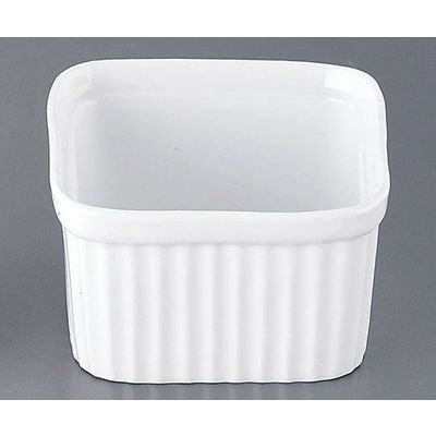 かんだ 耐熱性陶器 四角スフレ M(6個入) 62-6821-92 1ケース(6個)（直送品）
