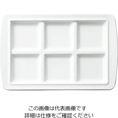 台和 パズルプレート ロクプレート CHー6 白(W) 319302 1個 63-1746-91（直送品）