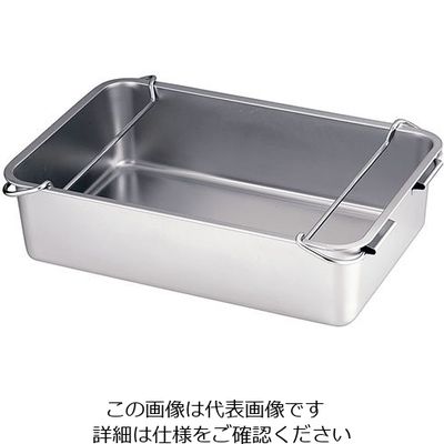 遠藤商事 ステンレス 運搬バット 手付 3枚取 63-5694-67 1個（直送品）
