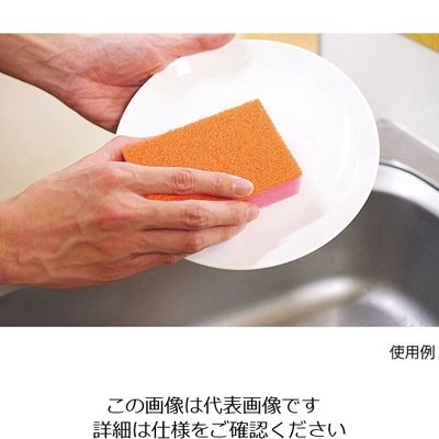 キクロン キクロンPRO スポンジたわし ソフト ピンク B-610 1個 63-5703-53（直送品）
