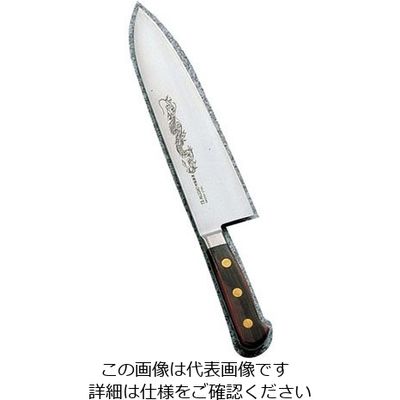 ミソノ刃物 ミソノ・スウェーデン鋼(龍彫刻入) 洋出刃 16.5cm No.150M 1個 63-5693-02（直送品）