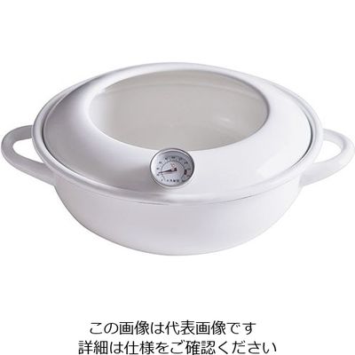 アズワン コージークック ホーロー天ぷら鍋 24cm 63-5693-19 1個（直送品）