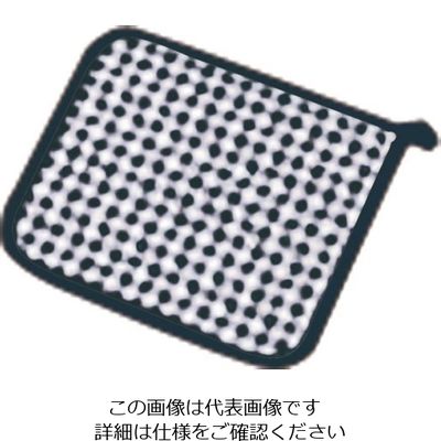 遠藤商事 チェック布製ポットホルダー ブラック 63-5693-74 1個（直送品）
