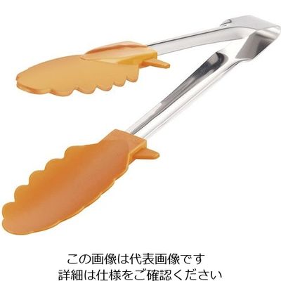 遠藤商事 66 ナイロントング 18cm オレンジ 63-5696-39 1個（直送品）