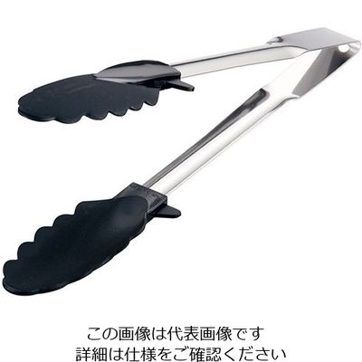 遠藤商事 66 ナイロントング 24cm ブラック 63-5696-40 1個（直送品）