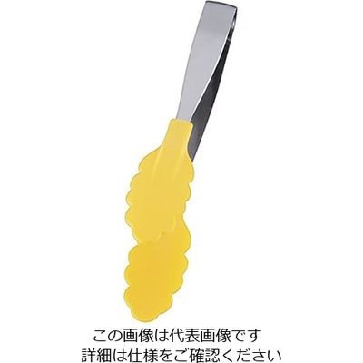 田辺金具 18ー0 抗菌 耐熱カラートング ミニ イエロー 63-5696-47 1個（直送品）