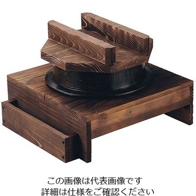 遠藤商事 電磁アルミ製3升釜・ハカマセット(焼杉木蓋付) 63-5697-05 1セット（直送品）