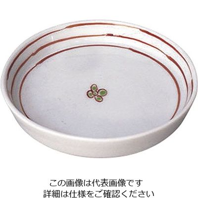 遠藤商事 そば薬味皿 赤絵渕十草 2507-215 1個 63-5713-99（直送品）