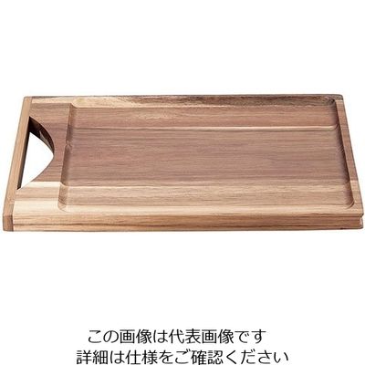 萬洋 アカシア プレート手付き L 63-5707-85 1個（直送品）