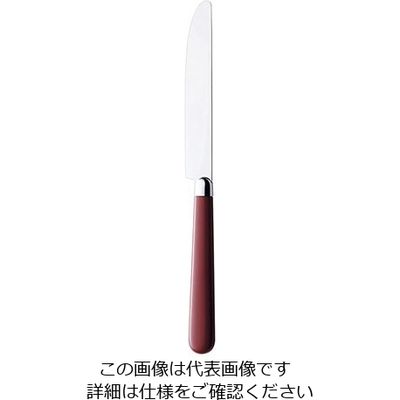 高桑金属 トラッドカトラリー レッド デザートナイフ 63-5707-76 1個（直送品）