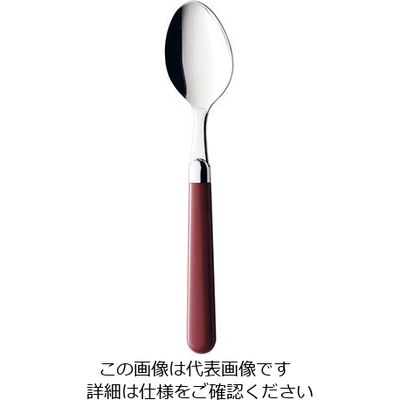高桑金属 トラッドカトラリー レッド ティースプーン 63-5707-79 1個（直送品）